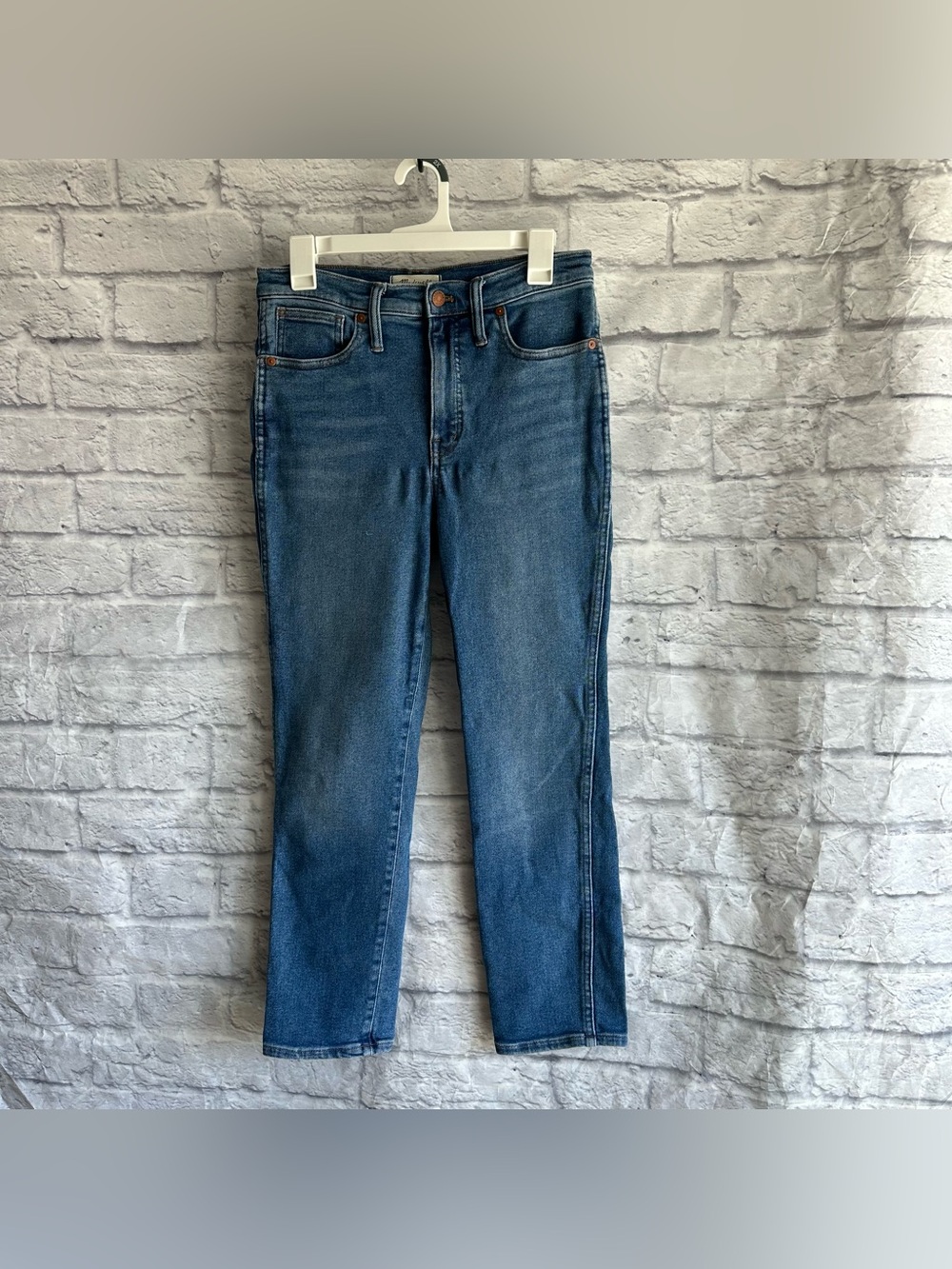 PREOWNED MADEWELL STOVEPIPE STRAIGHT LEG JEANS WOMENS SIZE 28